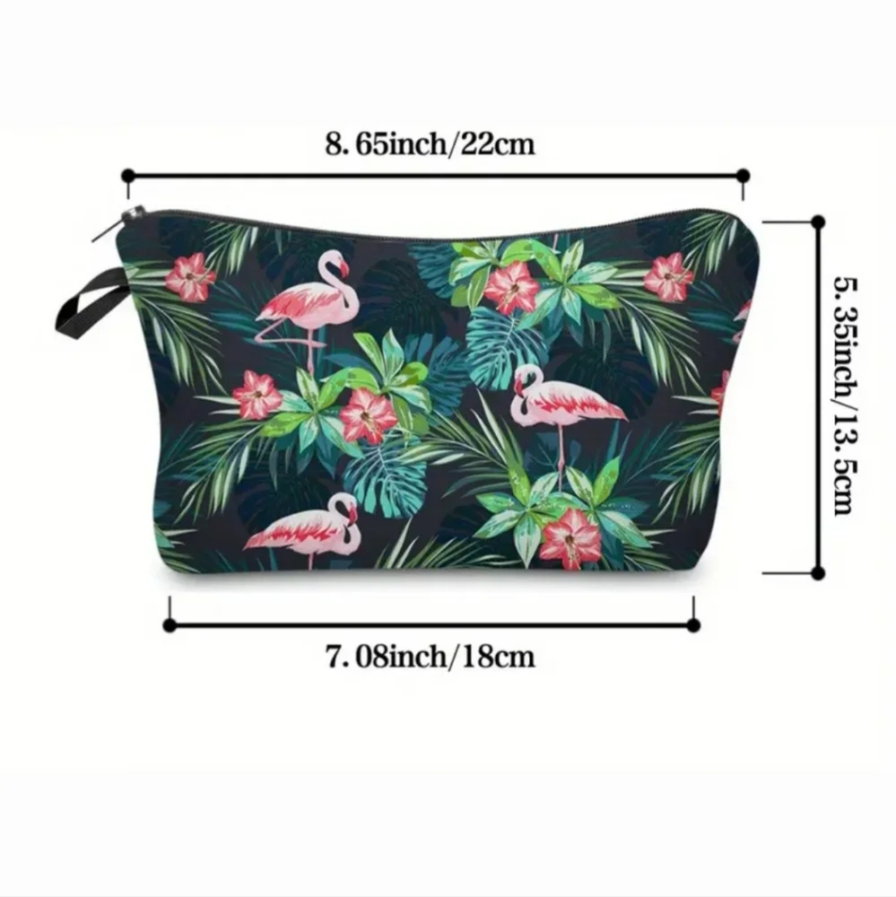 🌺Flamingo Cosmetic Bag Makeup Bag Travel Bag Flamingo Accessories